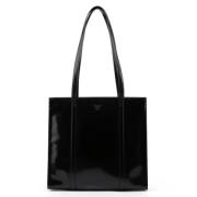 Pre-owned Leather prada-bags Prada Vintage , Black , Dames