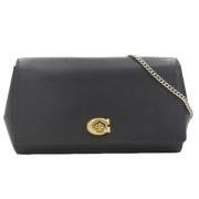 Pre-owned Leather shoulder-bags Coach Pre-owned , Black , Dames