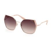 Metalen Frame Zonnebril Lente/Zomer Collectie Guess , Pink , Dames