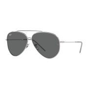 Aviator Reverse Zonnebril Metaal Bio Ray-Ban , Gray , Heren