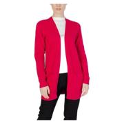 Open Kleur Cardigan Herfst/Winter Collectie Vila , Pink , Dames