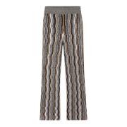 Fancy-Stripe Gebreide Broek Luisa Cerano , Multicolor , Dames