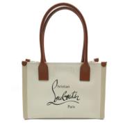 Pre-owned Canvas totes Christian Louboutin Pre-owned , Beige , Dames