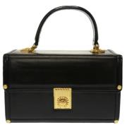 Pre-owned Leather handbags Versace Pre-owned , Black , Dames