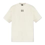 T-shirt met logo 44 Label Group , Beige , Heren