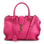 Pre-owned Leather handbags Yves Saint Laurent Vintage , Pink , Dames