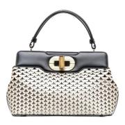 Pre-owned Fabric handbags Bvlgari Vintage , White , Dames