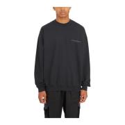 Logo Crewneck Sweatshirt Y-3 , Black , Heren