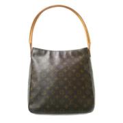 Pre-owned Canvas handbags Louis Vuitton Vintage , Brown , Dames