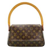 Pre-owned Canvas handbags Louis Vuitton Vintage , Brown , Dames