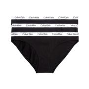 Katoenen slip en string set Calvin Klein , Black , Dames