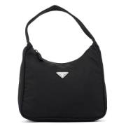 Pre-owned Canvas shoulder-bags Prada Vintage , Black , Dames