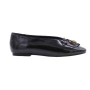 Elegante Ballerinas met Ponche Detail Kurt Geiger , Black , Dames