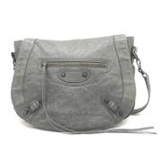 Pre-owned Leather balenciaga-bags Balenciaga Vintage , Gray , Dames