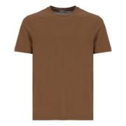 Bruine IceCotton T-shirt voor mannen Zanone , Brown , Heren