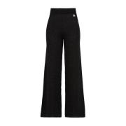 Zwarte Flare Broek Akep , Black , Dames