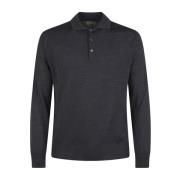 Grijze Punto Sweater Canali , Gray , Heren