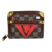 Pre-owned Leather wallets Louis Vuitton Vintage , Multicolor , Dames