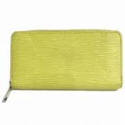 Pre-owned Leather wallets Louis Vuitton Vintage , Green , Dames