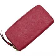 Pre-owned Leather wallets Louis Vuitton Vintage , Red , Dames