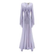 Longuette Jurk in Malva Paars Viscose Aniye By , Purple , Dames