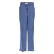 Palazzo Stijl Dames Zwarte Lyocell Jeans Guess , Blue , Dames