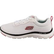 Ademende Trainings Sneakers Wit Skechers , White , Heren