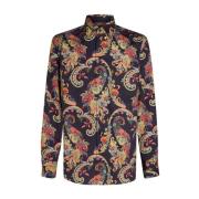 Kasjmier Print Shirt Klassieke Kraag Etro , Multicolor , Heren