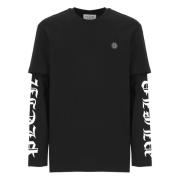 Zwarte T-shirts en Polos met Hexagon Logo Philipp Plein , Black , Here...