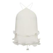 Geplooide Top met Gekreukelde Effecten Copenhagen Muse , White , Dames