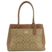 Pre-owned Plastic totes Coach Pre-owned , Beige , Dames