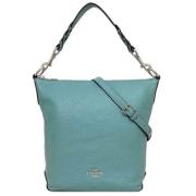 Pre-owned Leather shoulder-bags Coach Pre-owned , Green , Dames