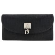 Pre-owned Canvas wallets Dior Vintage , Black , Dames