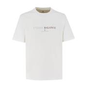 Klassieke Crew-Neck T-shirt met Frontprint Brunello Cucinelli , White ...