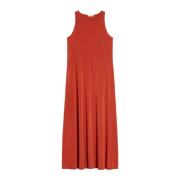 Elegant A-line Sleeveless Dress Max Mara , Red , Dames