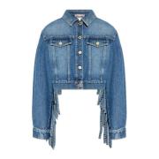 Denim jas Moschino , Blue , Dames