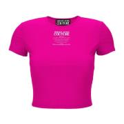 Stijlvolle T-shirts en Polos Versace Jeans Couture , Pink , Dames
