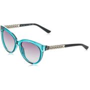 Blauwe Geïnjecteerde Zonnebril voor Vrouwen Guess , Blue , Dames