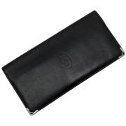 Pre-owned Leather wallets Cartier Vintage , Black , Dames