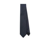 Navy Blue Satin Duchess Tie Lanvin , Blue , Heren