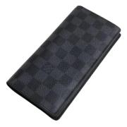 Pre-owned Canvas wallets Louis Vuitton Vintage , Black , Dames