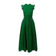 Groene Bloemen Midi Jurk Erdem , Green , Dames