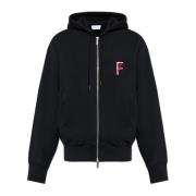 Zip-up sweatshirt Salvatore Ferragamo , Black , Heren