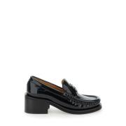 Zwarte Butterfly Loafer Platte Schoenen Ganni , Black , Dames