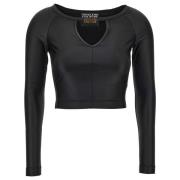 Stijlvolle Top voor Modieuze Liefhebbers Versace Jeans Couture , Black...