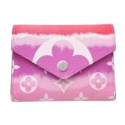 Pre-owned Leather wallets Louis Vuitton Vintage , Pink , Dames