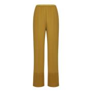 Elegante Broeken voor Vrouwen Forte Forte , Yellow , Dames