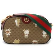 Pre-owned Canvas gucci-bags Gucci Vintage , Beige , Dames