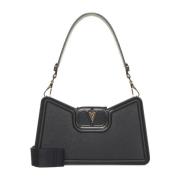 Zwarte VLogo Schoudertas Valentino Garavani , Black , Dames