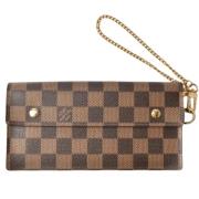 Pre-owned Canvas wallets Louis Vuitton Vintage , Brown , Dames